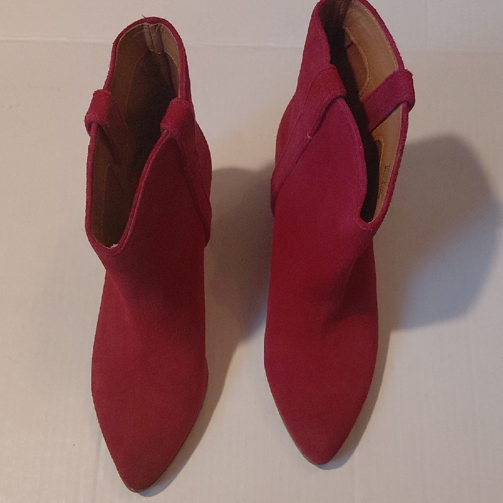 Elegant Red Women's Ankle Boots